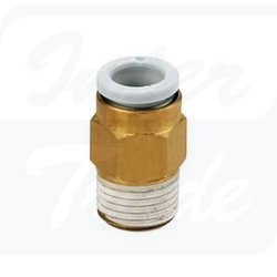 [KQ2H10-G01A] Złącza wtykowe białe - przyłączka prosta z gwintem zewnętrznym (M, R)