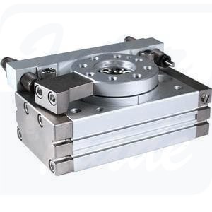 [MSQB10L2] MSQ, Stół obrotowy z mechanizmem zębnik-zębatka, z zewnętrznymi amortyzatorami