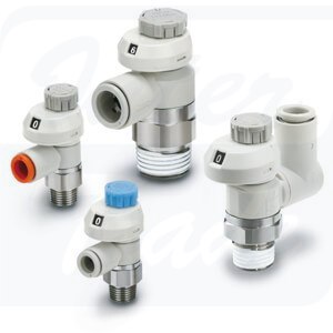 [AS2201FS-02-04S] AS*2/3*1FS, Zawory dławiąco-zwrotne z licznikiem obrotów, kątowe i standardowe