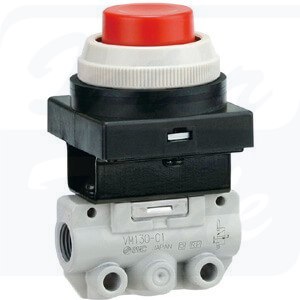 [VM130-01-33A] VM100, Seria 100, zawór 2/2 i 3/2 sterowany mechanicznie